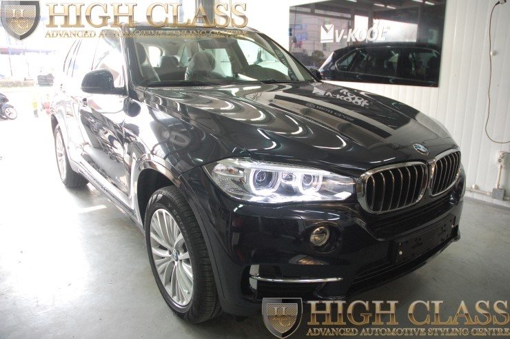 BMW X5 앞범퍼 PPF + 3M 썬팅 + 아톰골드 S200 블랙박스 + 하이패스 행복단말기 장착은 창원 하이클라스로  