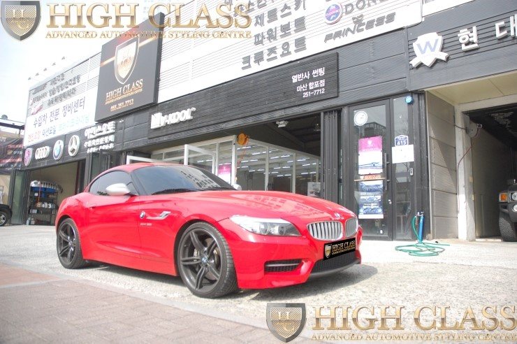 창원랩핑 BMW Z4 컨버터블 부분랩핑 카스킨은 하이클라스에서 
