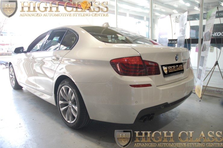 창원 CFC/카스킨 전문점 하이클라스에서 BMW 520d 범퍼 프론트립 부분랩핑 했어요 