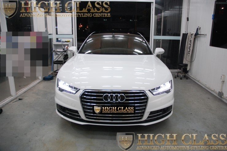 뉴 아우디 A7 50TDI 창원 루프스킨 시공 하이클라스에서 했어요 