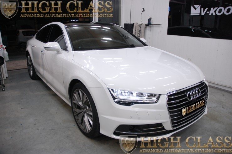 뉴 아우디 A7 50TDI 창원 루프스킨 시공 하이클라스에서 했어요 