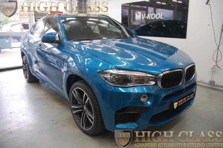 BMW X6M 최고급 열차단 썬팅필름 브이쿨 전측후 VK 70 시공 [창원 하이클라스]