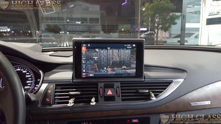 [아우디 A7] 창원 네비매립 네비추천 아이나비 X1 큐브 