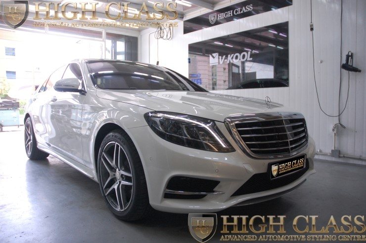 신형 뉴 벤츠 S350 블랙박스 보조배터리 에코파워팩과 PPF생활보호패키지 창원 하이클라스에서 시공했어요