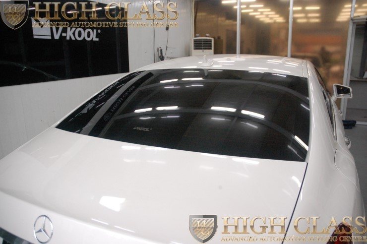 창원 브이쿨썬팅 전문대리점 하이클라스에서 벤츠 CLS350d 브이쿨썬팅 시공하고 현대웰슨 WS-6500FG 블랙박스도 장착했어요  