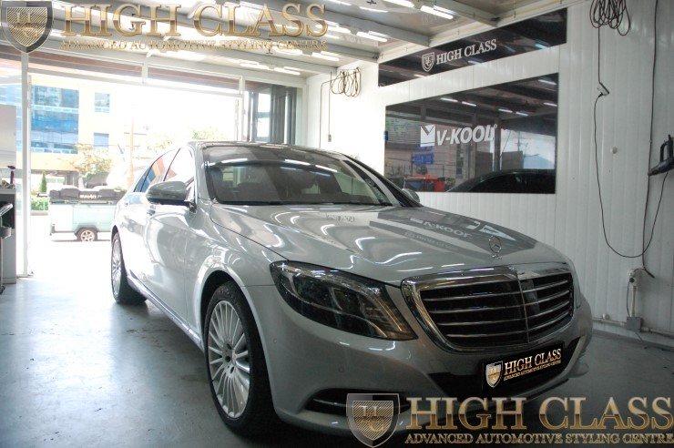 벤츠 S350d S클래스 썬팅계의 명품 브이쿨 썬팅 + 스마트한 블랙박스 아이나비 QXD950 view + 블랙박스 보조배터리 에코파워팩 [창원 하이클라스] 