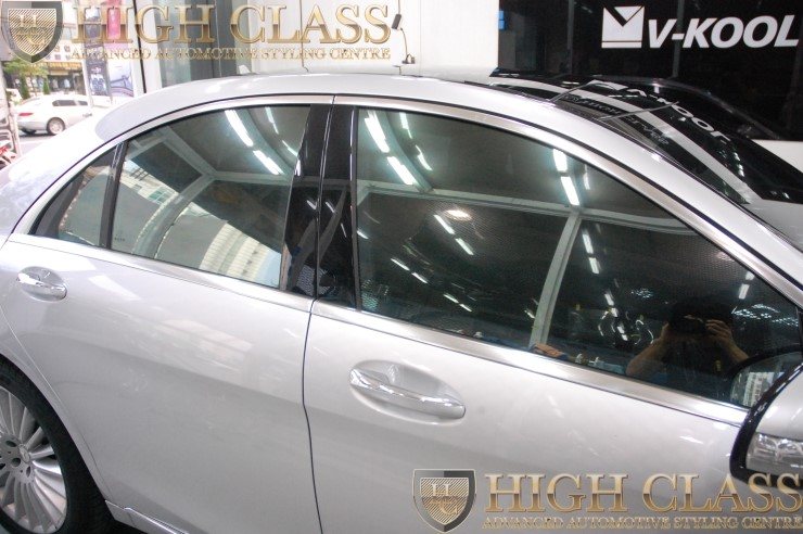 벤츠 S350d S클래스 썬팅계의 명품 브이쿨 썬팅 + 스마트한 블랙박스 아이나비 QXD950 view + 블랙박스 보조배터리 에코파워팩 [창원 하이클라스] 