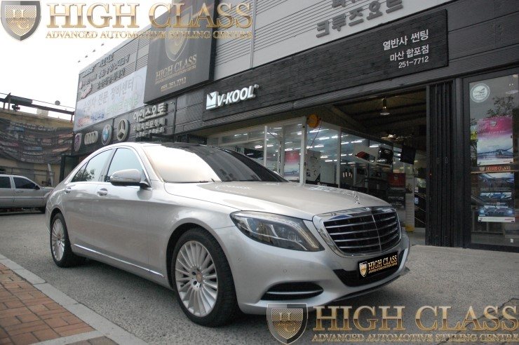 벤츠 S350d S클래스 썬팅계의 명품 브이쿨 썬팅 + 스마트한 블랙박스 아이나비 QXD950 view + 블랙박스 보조배터리 에코파워팩 [창원 하이클라스] 