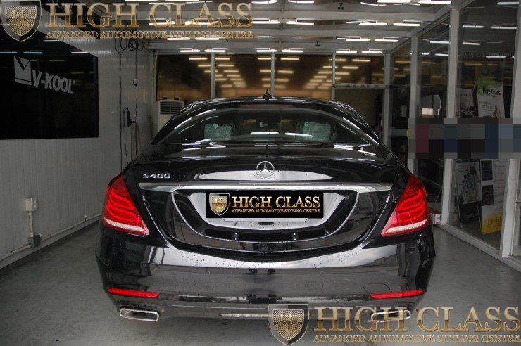 창원 블랙박스 장착부터 벤츠 S400 열차단 브이쿨썬팅 시공까지  