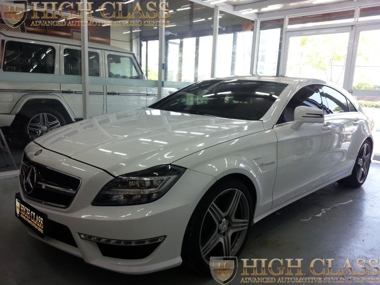 수입차 랩핑 벤츠 CLS 63 AMG 맡길 수 있는 창원 카스킨 전문점 