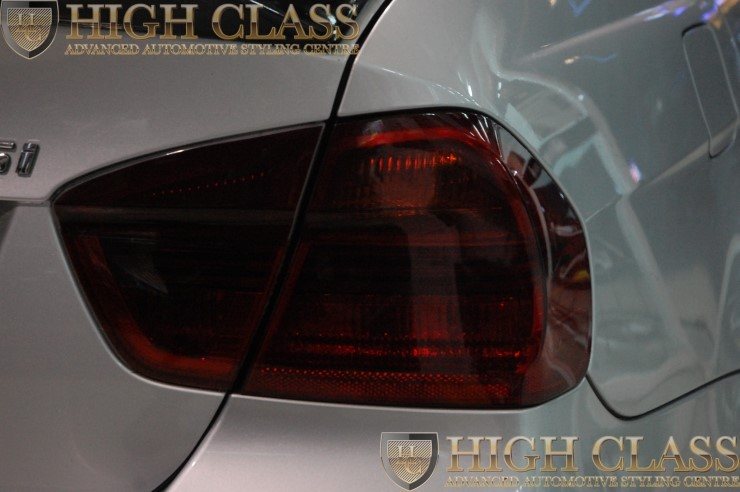 BMW 328i 창원라이트필름 PPF 테일램프 스모그색상으로 운전에 지장없이 업그레이드 