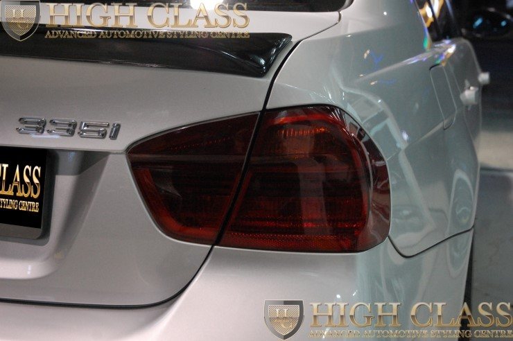 BMW 328i 창원라이트필름 PPF 테일램프 스모그색상으로 운전에 지장없이 업그레이드 