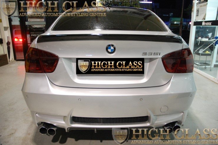 BMW 328i 창원라이트필름 PPF 테일램프 스모그색상으로 운전에 지장없이 업그레이드 