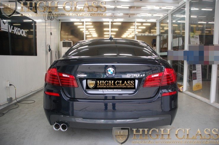 창원 썬팅 전문점 BMW 530d 잘하는곳에 브이쿨로 재시공 맡기니 달라요