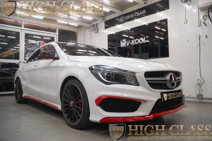 창원 카스킨 전문점에서 차량 전체 랩핑 한 벤츠 CLA45 AMG 전문점의 퀄리티는 이런것 !!