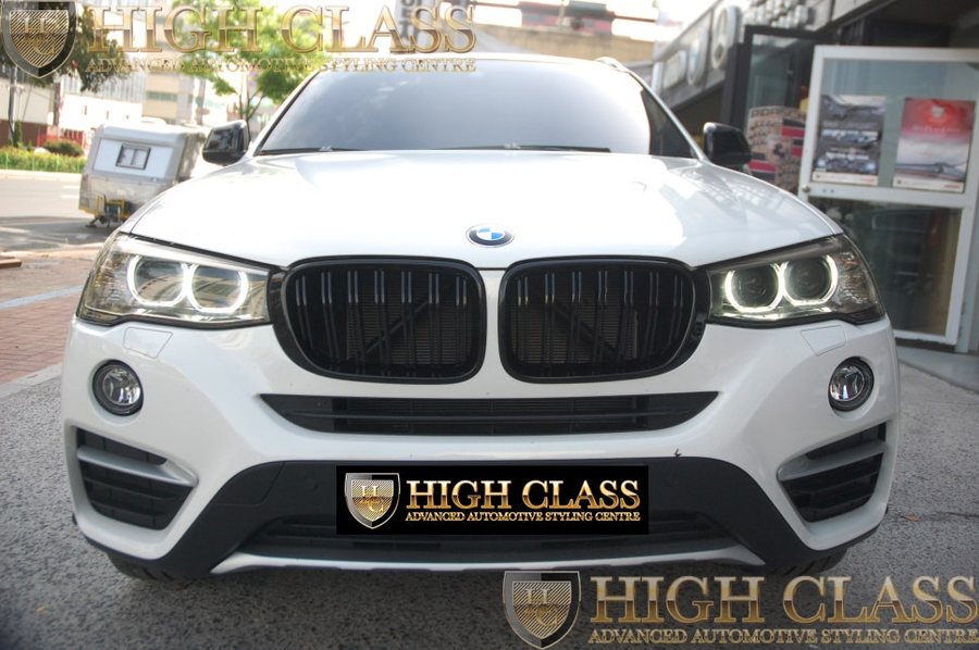 BMW X4 키드니 그릴교체 블랙유광의 포스 후덜덜 창원 드레스업 튜닝