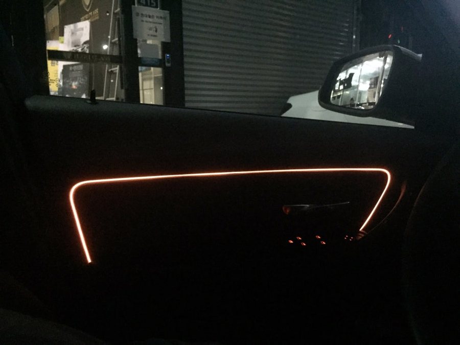 BMW 엠비언트 라이트와 실내등 320d의 LED 튜닝