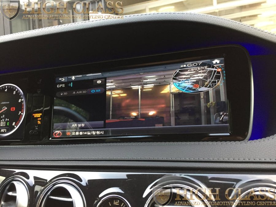 창원 수입차 네비게이션 매립 벤츠 S500 순정의 답답함 아이나비X1큐브로 해소