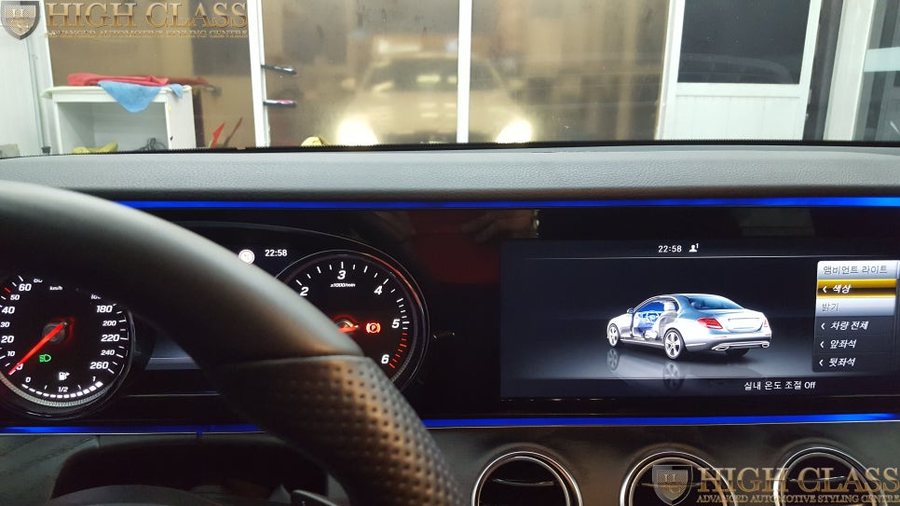 벤츠 엠비언트 E클래스 E220 계기판 미드레인지 안전벨트