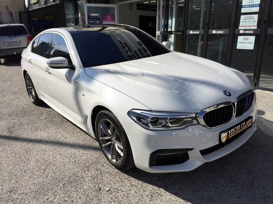 창원 랩핑 루프스킨 BMW520d 넥스가드썬팅 시공 같이해요