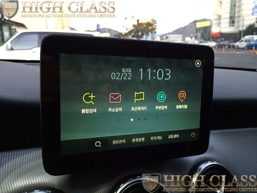 창원 네비매립 벤츠 GLA200d에 아틀란3D N링크2 시공