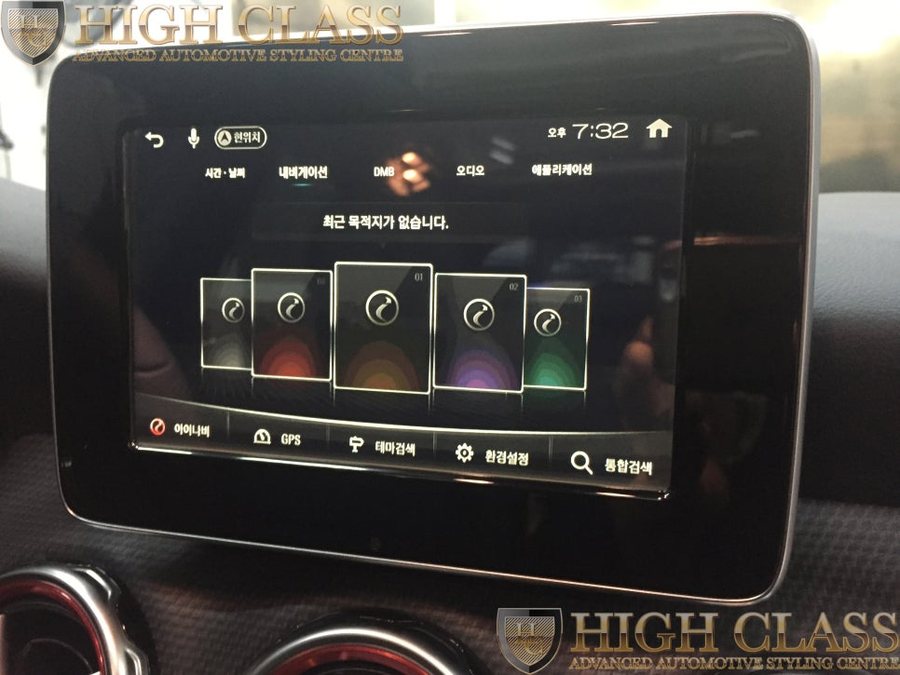 창원 수입차 네비게이션 벤츠 GLA220 아이나비 X1 큐브 매립하기