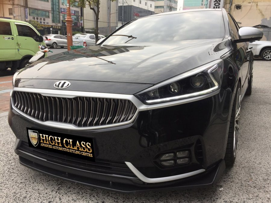 창원 랩핑 올뉴K7 크롬 부분을 3M무광 실버 카스킨으로