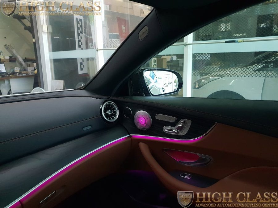 벤츠 E220d 쿠페 부메스터 커버와 미드레인지 엠비언트
