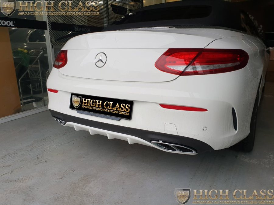 벤츠 카브리올레 C43 AMG 머플러팁