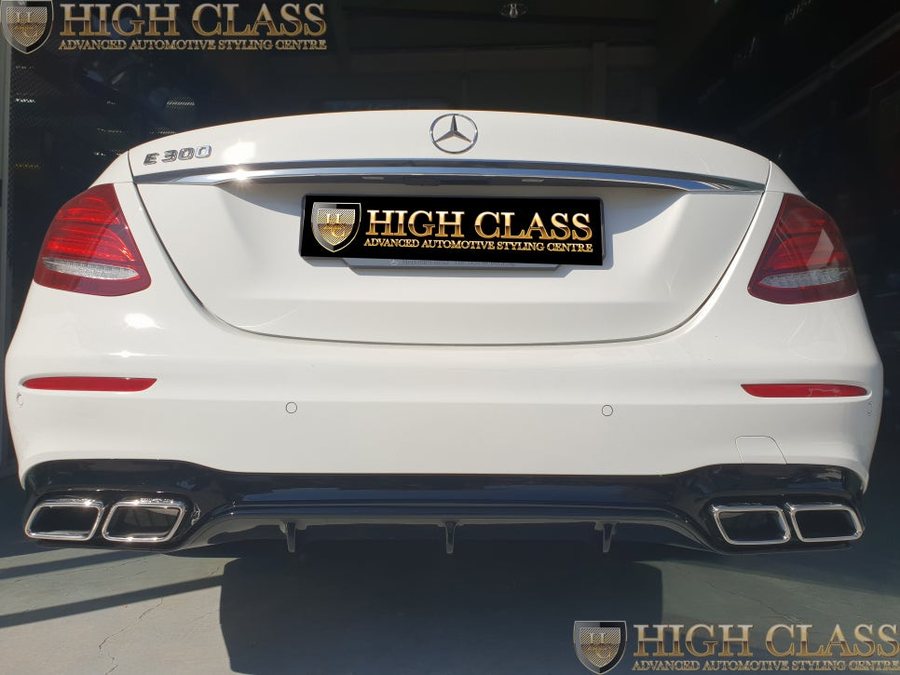 벤츠 E300 AMG 머플러팁 AMG 디퓨져 장착