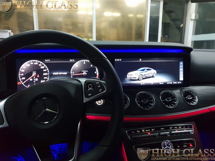 벤츠 E220d E쿠페 17년식 멀티컬러 및 부메스터 커버