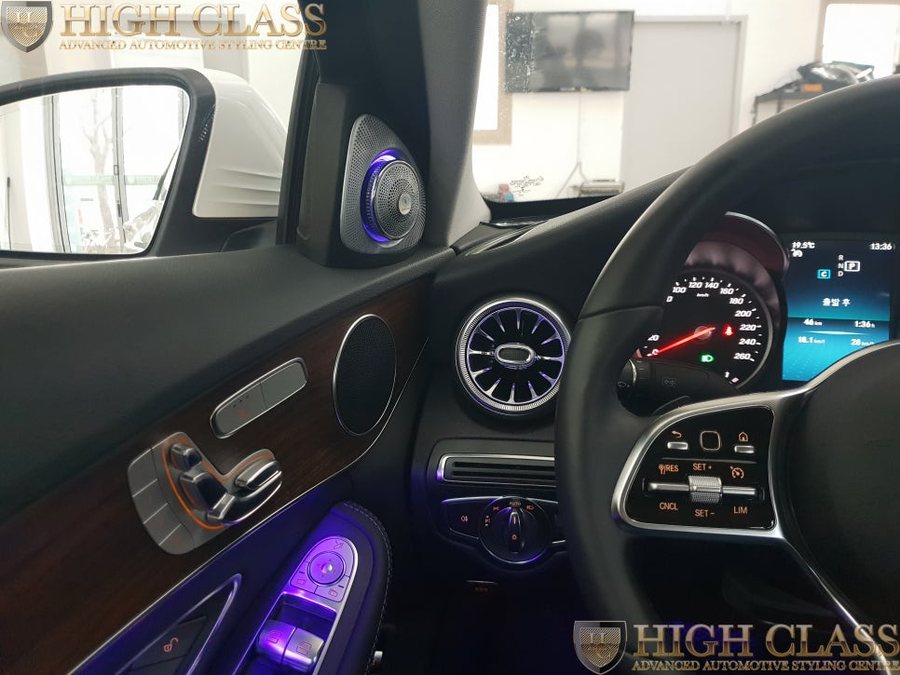 벤츠 C클래스 C220d 국산 전동트위터 송풍구 엠비언트 부메스터를 향해서