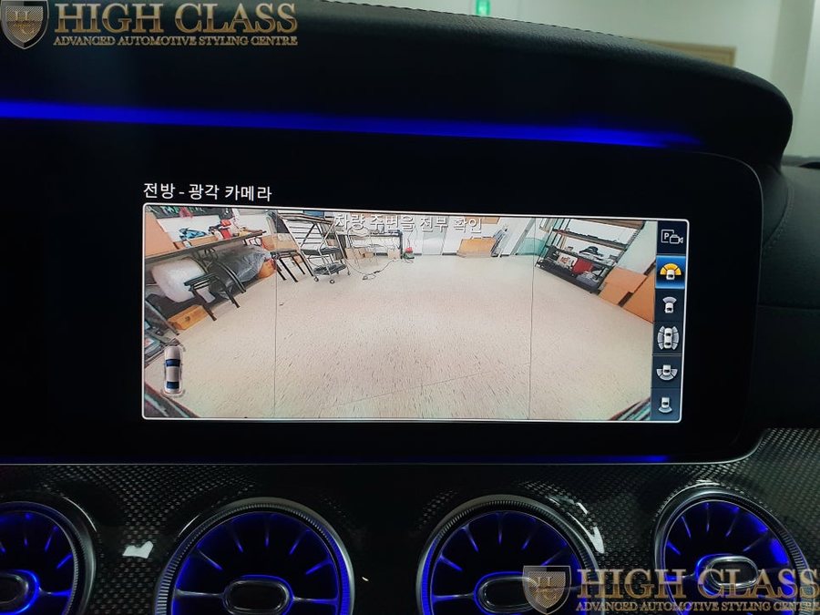 벤츠 CLS 300d 순정 360도 어라운드뷰 장착으로 안 보이는 부분까지