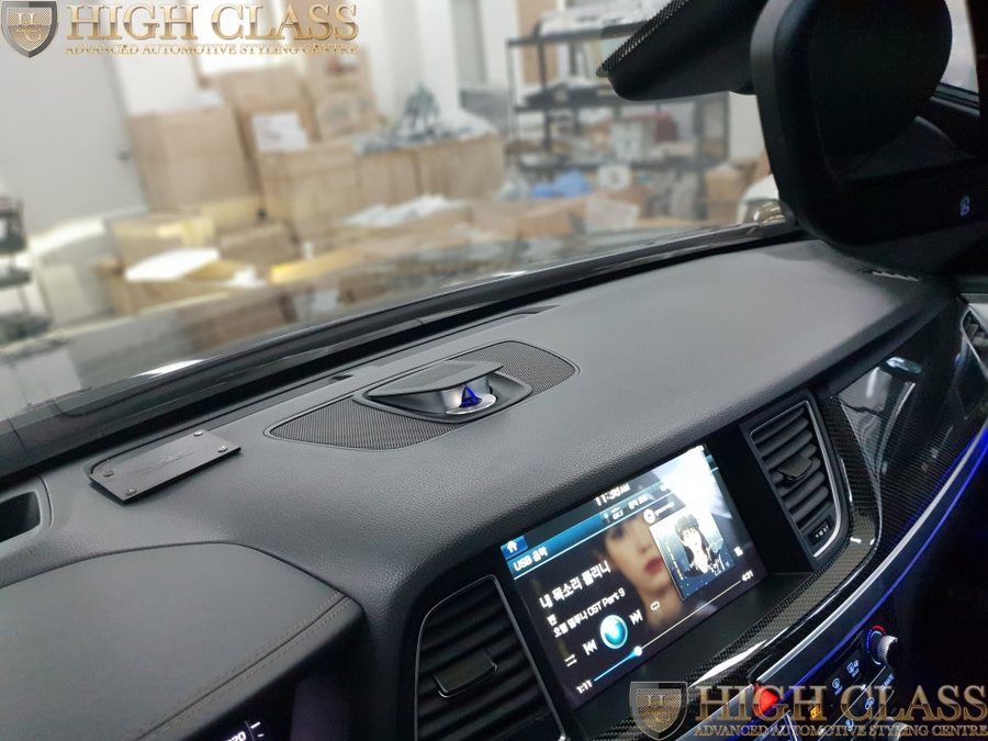 제네시스 G80 스포츠 전동 센터스피커 실내 사운드 튜닝