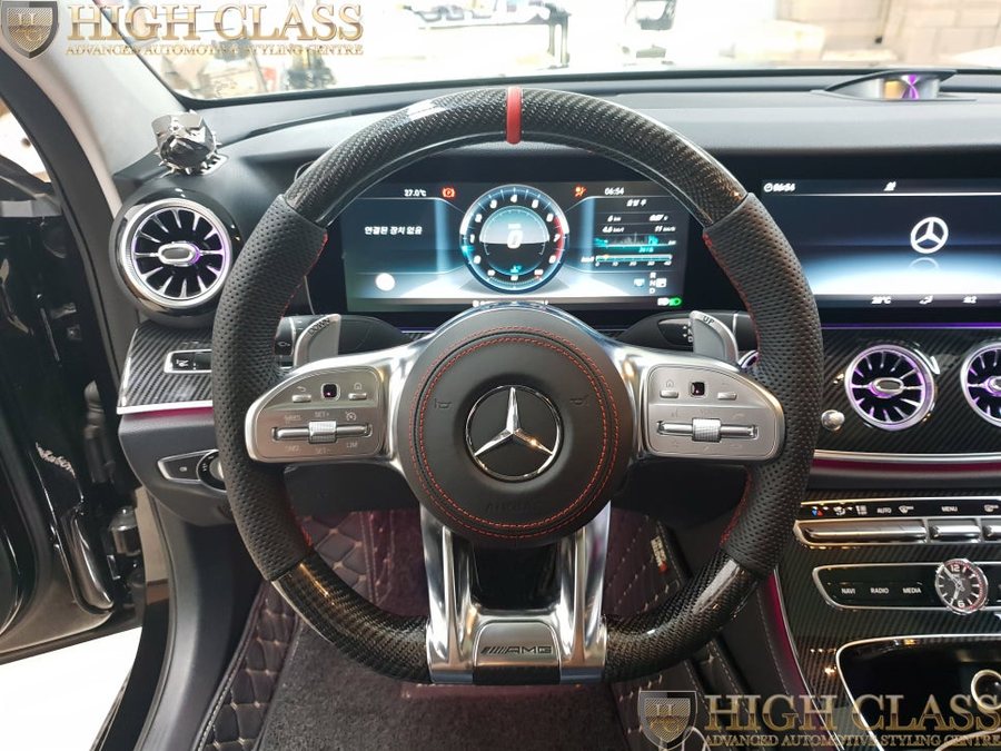 벤츠 E클래스 E300 전동센터스피커 및 AMG 신형카본핸들