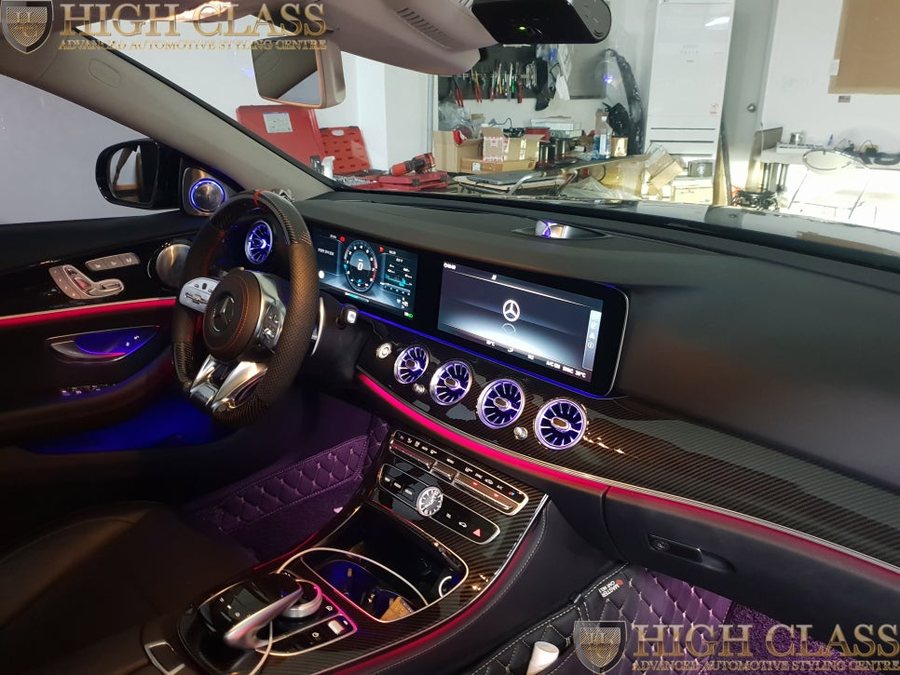 벤츠 E클래스 E300 전동센터스피커 및 AMG 신형카본핸들
