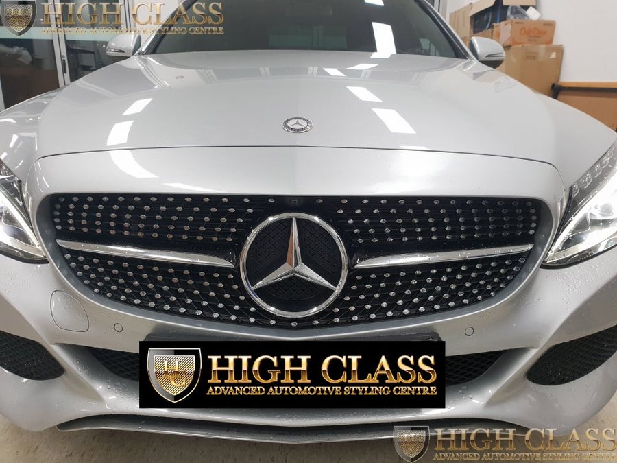 벤츠 C클래스 C220d 순정 어라운드뷰 360도 화면으로 안전운전