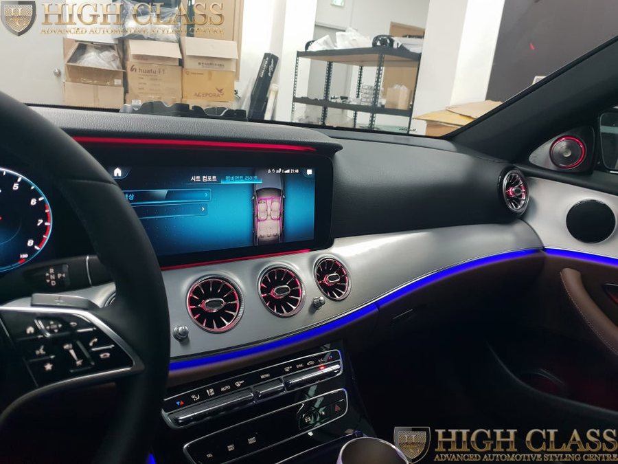 벤츠 E클래스 페이스리프트 E250 부메스터 전동트위터와 송풍구 엠비언트