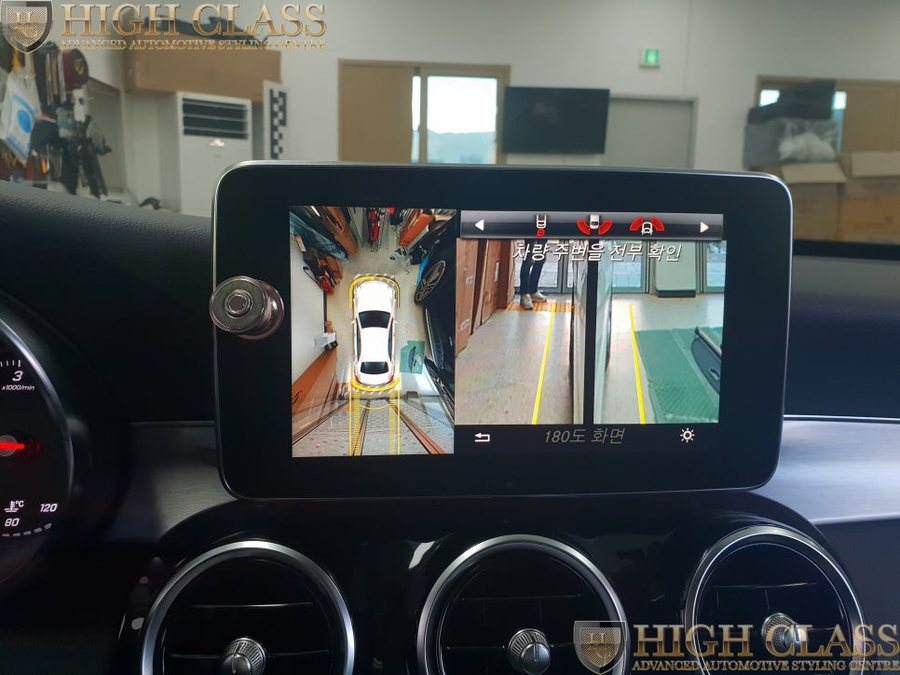 벤츠 C클래스 C220d 순정 360도 어라운드뷰 옵션추가
