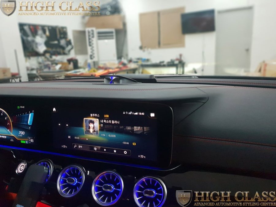 벤츠 AMG GT43 전동 센터스피커 하이클라스 엠비언트