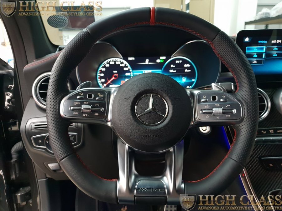 벤츠 GLC AMG 핸들열선 겨울 필수 시공