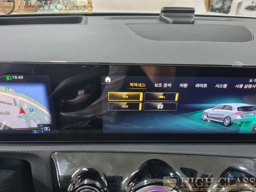 벤츠 A클래스 순정 HUD 레트로핏 옵션