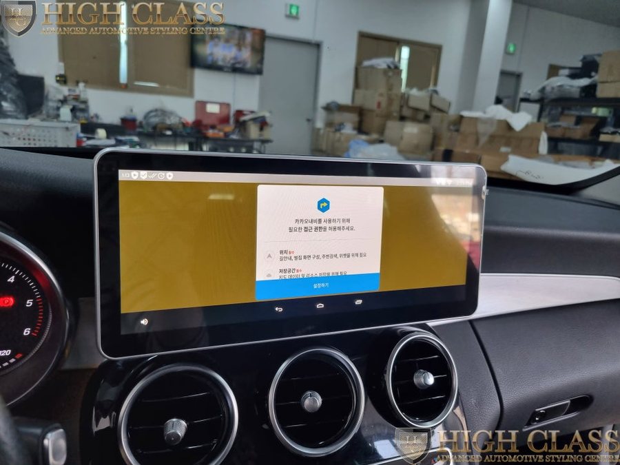 벤츠 C클래스 네비게이션 12.3 인치 모니터 M2C 200A PLUS