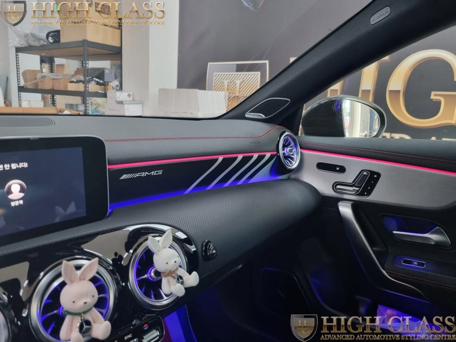 벤츠 CLA 순정 AMG 에디션 대시보드 사이드미러 퍼들램프