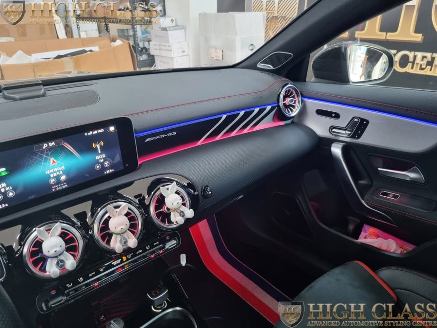 벤츠 CLA 순정 AMG 에디션 대시보드 사이드미러 퍼들램프