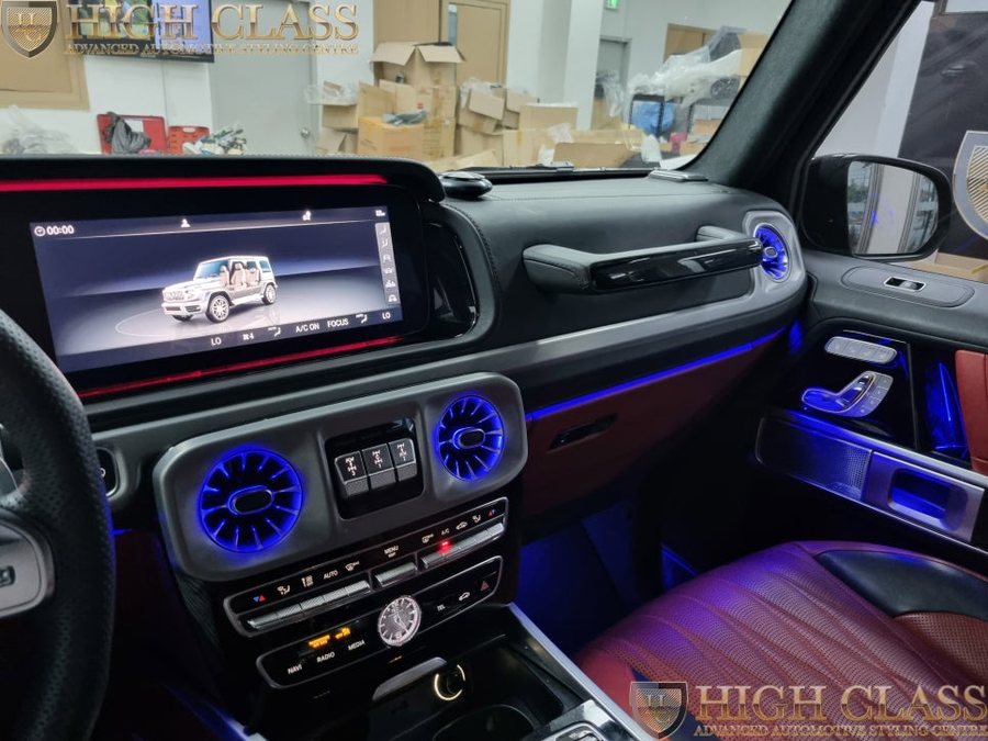 벤츠 G63 AMG 송풍구 엠비언트 순정 LED 활성화