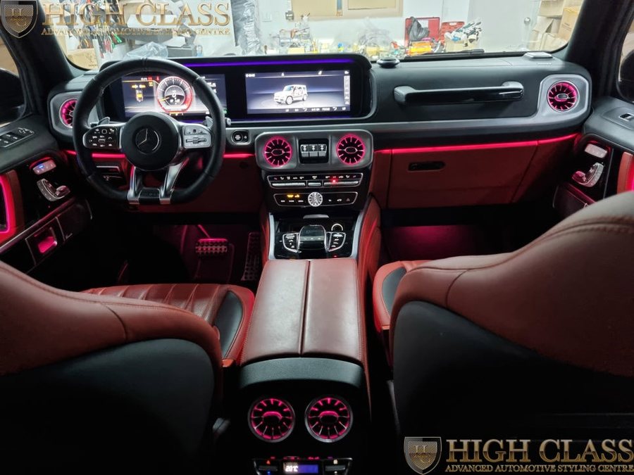 벤츠 G63 AMG 송풍구 엠비언트 순정 LED 활성화