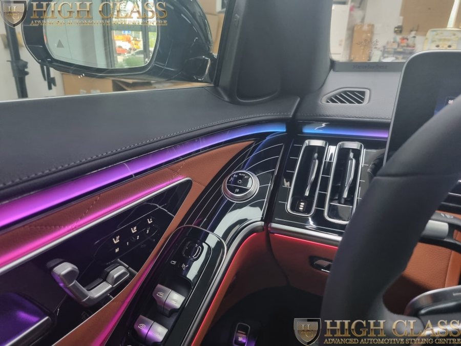 벤츠 S클래스 S580 롱바디 피아노트림 교체