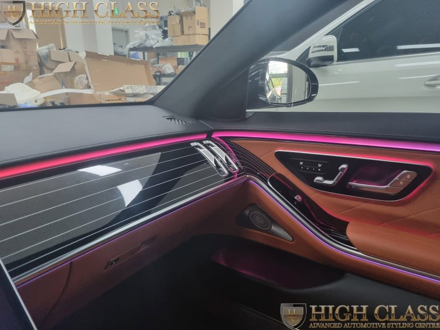 벤츠 S클래스 S580 롱바디 피아노트림 교체