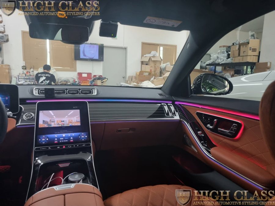 벤츠 S클래스 S580 롱바디 피아노트림 교체